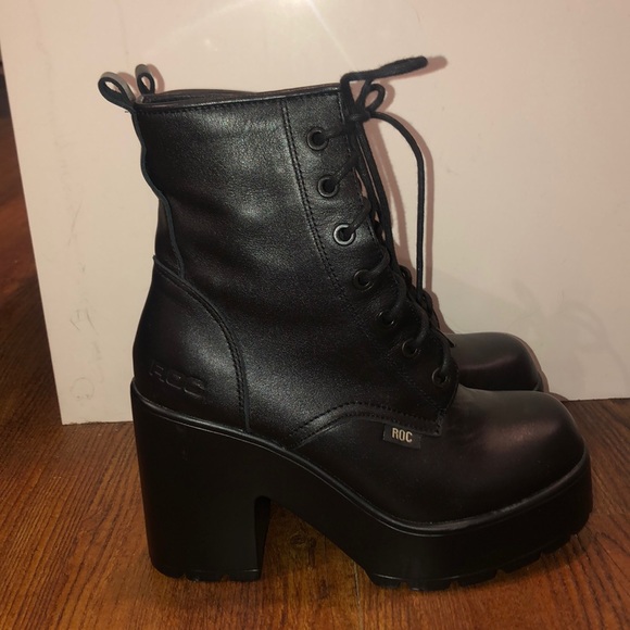 Leather Platform Boot (ROC Boots) - Picture 3 of 4